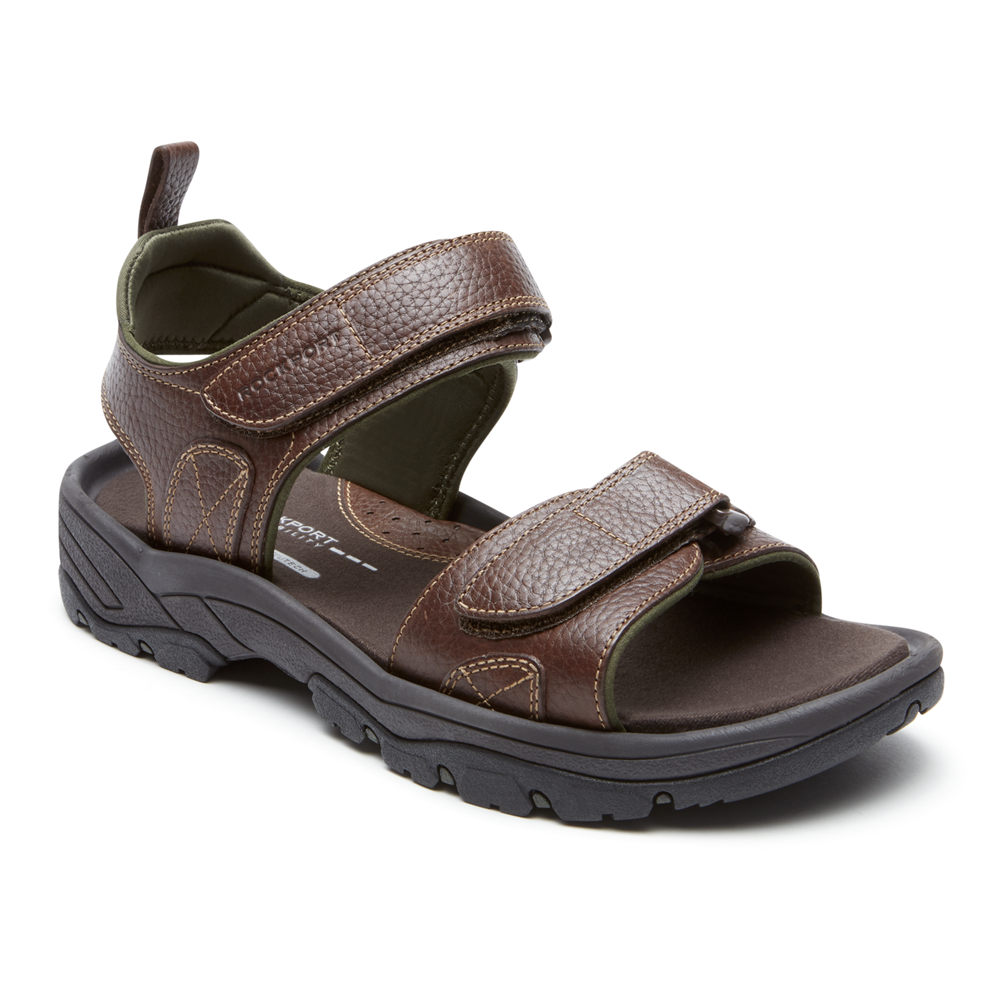 Rockport Singapore Mens Sandals - SpringBoro Rocklake Brown - VS3871620